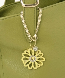 MK MICHEL KLEIN（エムケーミッシェルクラン）の「BIGフラワーチェーンリボンチャーム（キーホルダー）」