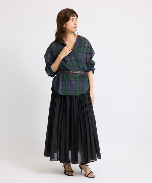 シアーブラックウォッチシャツ（シャツ/ブラウス）｜IENA（イエナ）の