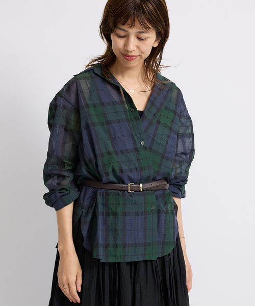 シアーブラックウォッチシャツ（シャツ/ブラウス）｜IENA（イエナ）の