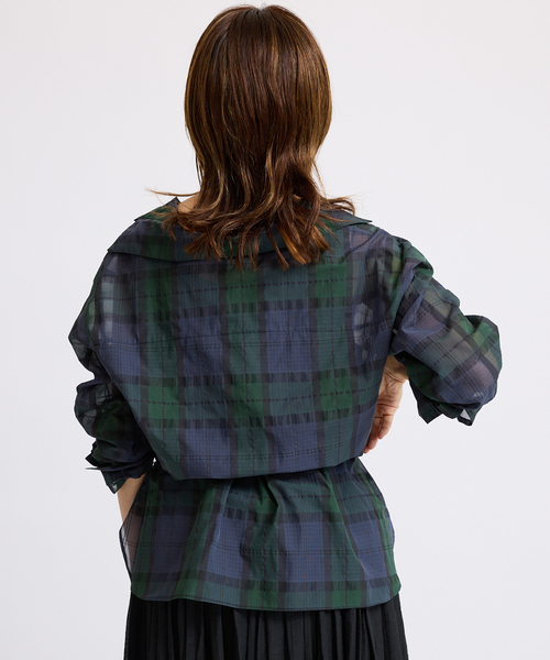 シアーブラックウォッチシャツ（シャツ/ブラウス）｜IENA（イエナ）の