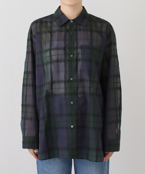 シアーブラックウォッチシャツ（シャツ/ブラウス）｜IENA（イエナ）の