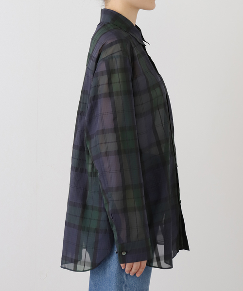シアーブラックウォッチシャツ（シャツ/ブラウス）｜IENA