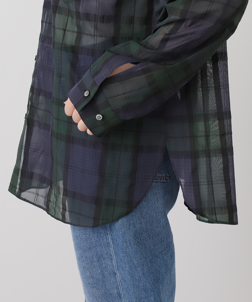 シアーブラックウォッチシャツ（シャツ/ブラウス）｜IENA（イエナ）の