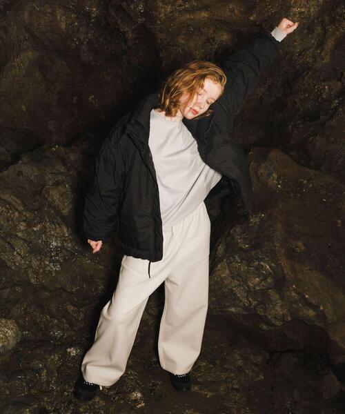 EKAL（エカル）の「『別注』NANGA×EKAL　スタンドカラーダウンジャケット（ダウンジャケット/コート・レディース・アイボリー/ブラック/ベージュ系その他・ONE）」の8枚目の写真