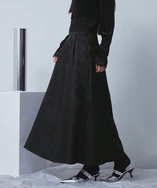 ジャカードタックフレアスカート（スカート）｜ELUNIS（エルニス）の