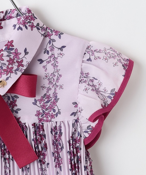 kate spade new york kids（ケイトスペードニューヨーク）の「ウィムジカルブーケシフォンワンピース（ワンピース・キッズ・ピンク/ブラック・110cm/120cm/130cm/140cm/160cm/90cm/100cm/150cm）」の5枚目の写真