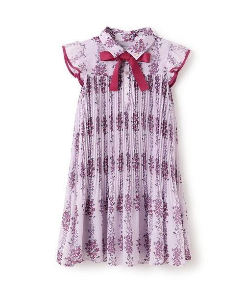 【着用2回】ケイトスペード♡ シルクシフォン♡フローラルドットフレアワンピース ウィムジカルブーケシフォンワンピース（ワンピース）｜kate spade new