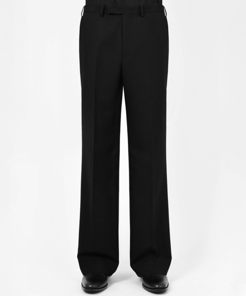 LAD MUSICIAN(ラッドミュージシャン)の「WOOL GABARDINE SLIM FLARE SLACKS(スラックス・メンズ・ブラック・42/44/46)」の2枚目の写真