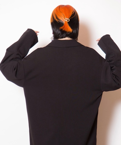 OSMOSIS（オズモーシス）の「タックスリーブテーラードジャケット（テーラードジャケット・レディース・グレー/ブラック/キャメル・ONE SIZE）」の8枚目の写真