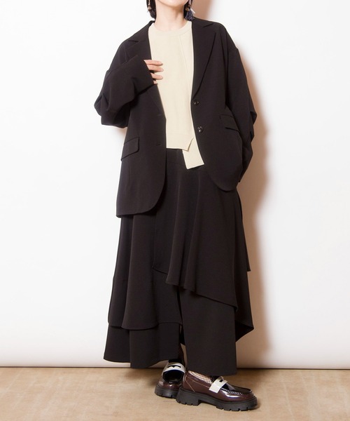 OSMOSIS（オズモーシス）の「タックスリーブテーラードジャケット（テーラードジャケット・レディース・グレー/ブラック/キャメル・ONE SIZE）」の9枚目の写真