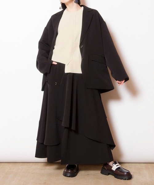 OSMOSIS（オズモーシス）の「タックスリーブテーラードジャケット（テーラードジャケット・レディース・グレー/ブラック/キャメル・ONE SIZE）」の10枚目の写真