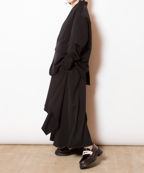 OSMOSIS（オズモーシス）の「タックスリーブテーラードジャケット（テーラードジャケット・レディース・グレー/ブラック/キャメル・ONE SIZE）」の16枚目の写真