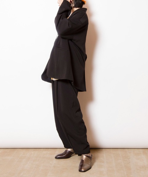 OSMOSIS（オズモーシス）の「タックスリーブテーラードジャケット（テーラードジャケット・レディース・グレー/ブラック/キャメル・ONE SIZE）」の13枚目の写真