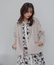 Andemiu | ノーカラーFファーブルゾン498686(ブルゾン)