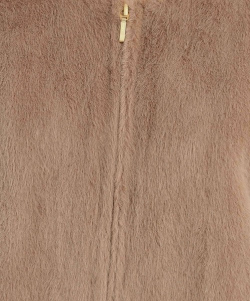 Andemiu（アンデミュウ）の「ノーカラーFファーブルゾン498686（ブルゾン・レディース・グレー/ブラウン/グレイッシュベージュ・FREE）」の6枚目の写真