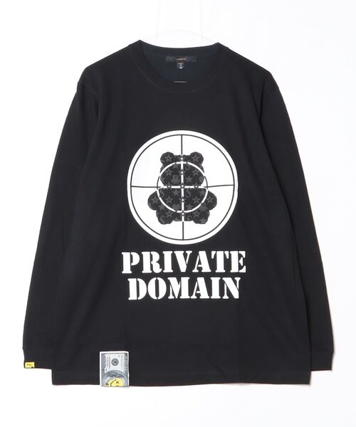 STUD MUFFIN（スタッドマフィン）の「STUD MUFFIN/スタッドマフィン/Priveate Domain LS TEE（Tシャツ/カットソー・メンズ・ホワイト/ブラック・2/3）」の2枚目の写真