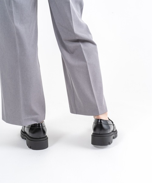 CORSO ROMA，9（コルソローマ）の「【CORSO ROMA,9】牛革　 コインローファー（ローファー・レディース・ブラック・36/37/38/39）」の9枚目の写真