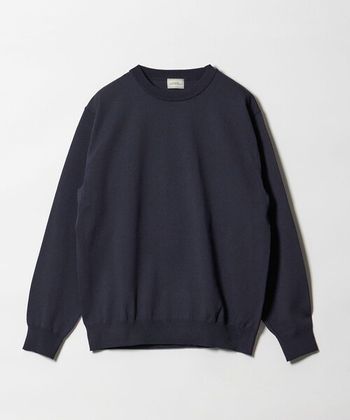 green label relaxing(グリーンレーベルリラクシング)の「A+ MOULINE ポリエステル クルーネック ニット -ウォッシャブル-(ニット/セーター・メンズ・グレー系/ダークグレー/ネイビー・S/M/XL/L)」の8枚目の写真