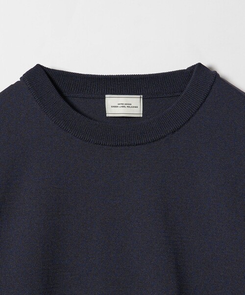 green label relaxing(グリーンレーベルリラクシング)の「A+ MOULINE ポリエステル クルーネック ニット -ウォッシャブル-(ニット/セーター・メンズ・グレー系/ダークグレー/ネイビー・S/M/XL/L)」の10枚目の写真