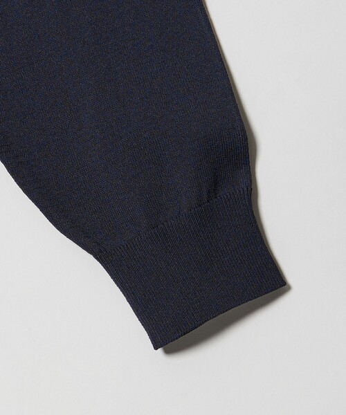 green label relaxing(グリーンレーベルリラクシング)の「A+ MOULINE ポリエステル クルーネック ニット -ウォッシャブル-(ニット/セーター・メンズ・グレー系/ダークグレー/ネイビー・S/M/XL/L)」の11枚目の写真