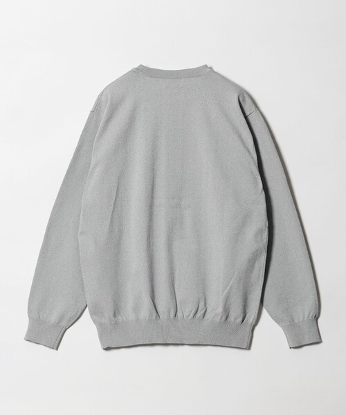 green label relaxing(グリーンレーベルリラクシング)の「A+ MOULINE ポリエステル クルーネック ニット -ウォッシャブル-(ニット/セーター・メンズ・グレー系/ダークグレー/ネイビー・S/M/XL/L)」の19枚目の写真