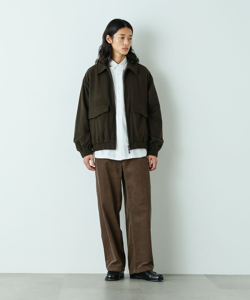 ジャケット・アウター NANO UNIVERSE SWING TOP JACKET HOTEL PALACE」ルーズシルエットスイングトップ（ブルゾン）｜NANO
