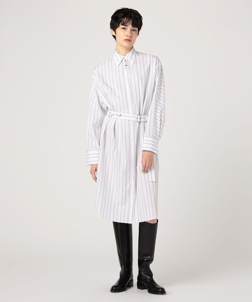 DES PRES(デ・プレ)の「コンパクトプレーンコットン シャツワンピース(シャツワンピース・レディース・ホワイト/グレー系その他/ホワイト系その他・FREE)」の4枚目の写真