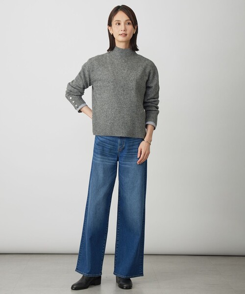 J.PRESS（ジェイプレス）の「【WEB限定】YAK BLEND ハイネック ニット（ニット/セーター・レディース・ライトグレー系/ベージュ系/ライトグリーン系/ブラウン系・MEDIUM/LARGE）」の11枚目の写真