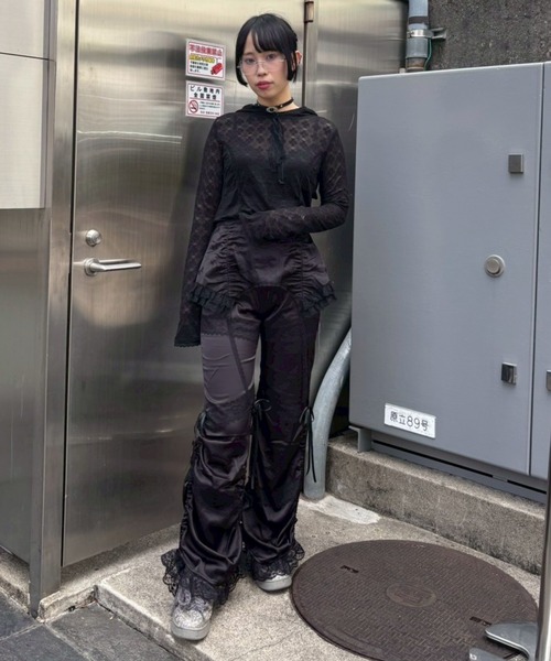 Candy Stripper（キャンディストリッパー）の「LINGERIE SATIN パンツ（その他パンツ・レディース・ブラック/グレー/ピンク・FREE）」の9枚目の写真