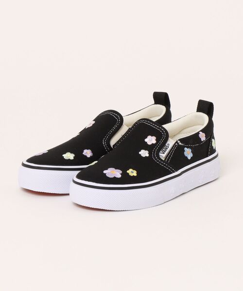 ぱんたん VANS ヴァンズ 17-22(H) SLIP ON スリッポン V98PS EB.FLW BLK