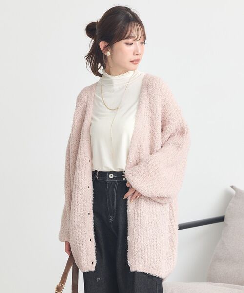 earth music&ecology（アースミュージックアンドエコロジー）の「【吸湿発熱】あったかフェミニンインナー（シアーハイネック）（Tシャツ/カットソー・レディース・オフホワイト/ライトイエロー/ブラック/ブラウン系その他4/ピンク/ライトグリーン/ドット・S/M）」の22枚目の写真