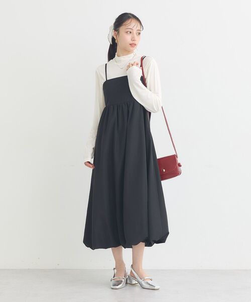 earth music&ecology(アースミュージックアンドエコロジー)の「【吸湿発熱】あったかフェミニンインナー(シアーハイネック)(Tシャツ/カットソー・レディース・オフホワイト/ライトイエロー/ブラック/ブラウン系その他4/ピンク/ライトグリーン/ドット・S/M)」の20枚目の写真