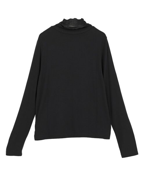 earth music&ecology（アースミュージックアンドエコロジー）の「【吸湿発熱】あったかフェミニンインナー（シアーハイネック）（Tシャツ/カットソー・レディース・オフホワイト/ライトイエロー/ブラック/ブラウン系その他4/ピンク/ライトグリーン/ドット・S/M）」の10枚目の写真