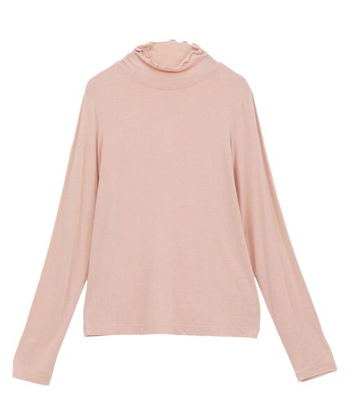 earth music&ecology（アースミュージックアンドエコロジー）の「【吸湿発熱】あったかフェミニンインナー（シアーハイネック）（Tシャツ/カットソー・レディース・オフホワイト/ライトイエロー/ブラック/ブラウン系その他4/ピンク/ライトグリーン/ドット・S/M）」の11枚目の写真