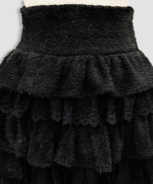 Honey Cinnamon ポイントレースティアードスカート ポイントレースティアードスカート（スカート）｜Honey Cinnamon