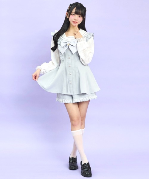 Secret Honey（シークレットハニー）の「レースセーラー襟セットアップ（セットアップ・レディース・ブラック/グレー/ピンク・MEDIUM）」の10枚目の写真