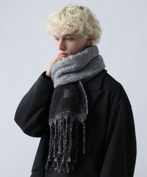 HARE（ハレ）の「【WEB限定】グラデシャギーマフラー(HARE)（マフラー・メンズ・ブラック系その他/ブルー系その他・FREE）」の6枚目の写真