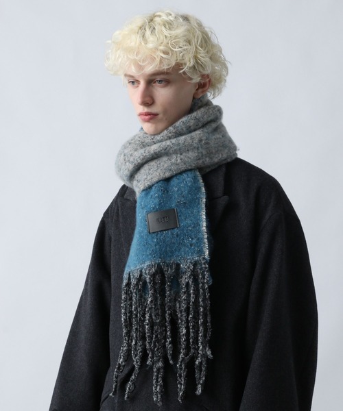 HARE（ハレ）の「【WEB限定】グラデシャギーマフラー(HARE)（マフラー・メンズ・ブラック系その他/ブルー系その他・FREE）」の13枚目の写真