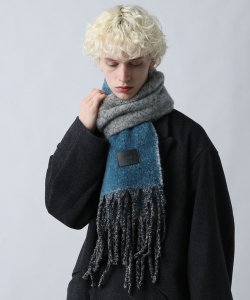 HARE（ハレ）の「【WEB限定】グラデシャギーマフラー(HARE)（マフラー・メンズ・ブラック系その他/ブルー系その他・FREE）」の11枚目の写真