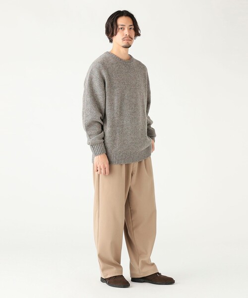B:MING by BEAMS（ビーミングバイビームス）の「ウォーム ワイド パンツ（その他パンツ・メンズ・チャコールグレー/ブラック/ベージュ・L/M/S/XL）」の5枚目の写真