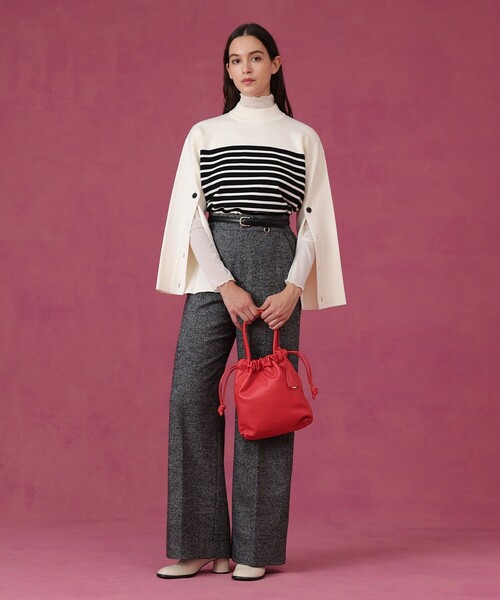 ANAYI(アナイ)の「メリノウール釦スリーブ プルオーバー(ニット/セーター・レディース・ホワイト系その他/オフホワイト/ネイビー・38/36)」の15枚目の写真