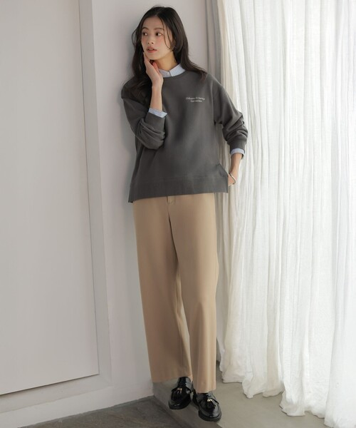 J.PRESS(ジェイプレス)の「BEZコットンナイロン ストライプ シャツカラー ブラウス(シャツ/ブラウス・レディース・サックスブルー系1/ピンク系1/ホワイト系/イエロー系1・T15/T13)」の5枚目の写真