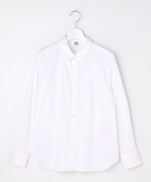 J.PRESS(ジェイプレス)の「BEZコットンナイロン ストライプ シャツカラー ブラウス(シャツ/ブラウス・レディース・サックスブルー系1/ピンク系1/ホワイト系/イエロー系1・T15/T13)」の21枚目の写真
