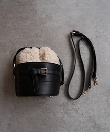 SHE HER HER HERS | ボア巾着ショルダーバッグ(ショルダーバッグ)