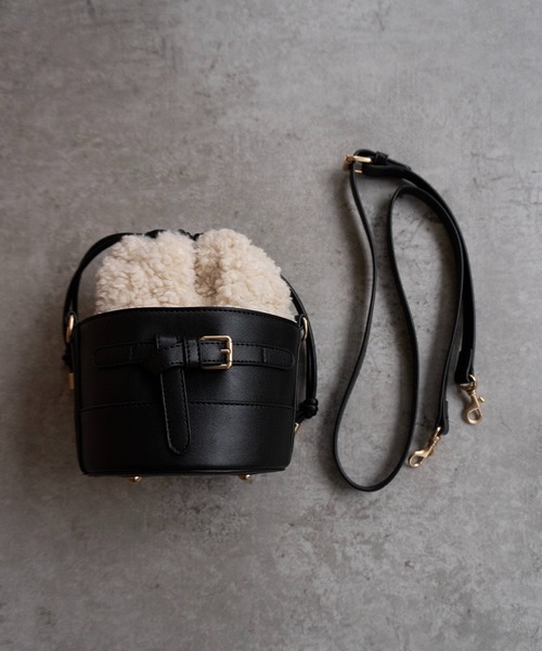 セール】ボア巾着ショルダーバッグ（ショルダーバッグ）｜SHE HER HER