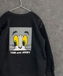 TOM&JERRY（トムアンドジェリー）の「【TOM&JERRY/トム＆ジェリー】　綿タッチ　裏起毛　ピリング防止加工　バックプリント　オーバーサイズトレーナー（スウェット）」