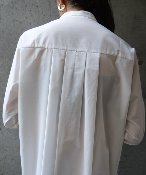 CIEL'AIR（シエルエアー）の「JACQUARD SHIRT(ｼﾞｬｶﾞｰﾄﾞｼｬﾂ)（シャツ/ブラウス・レディース・ブラック/ホワイト・MEDIUM）」の16枚目の写真