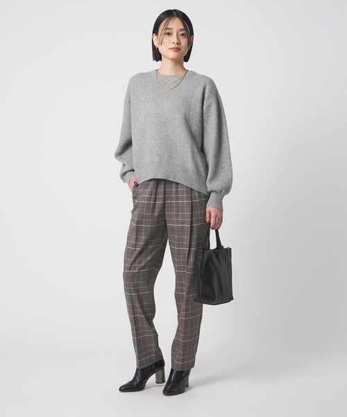 A DAY IN THE LIFE UNITED ARROWS（アデイインザライフユナイテッドアローズ）の「スムース クルーネックニット＜A DAY IN THE LIFE＞（ニット/セーター・レディース・ナチュラル/グレー系/ブラック/レッド/イエロー/ケリーグリーン・FREE）」の11枚目の写真
