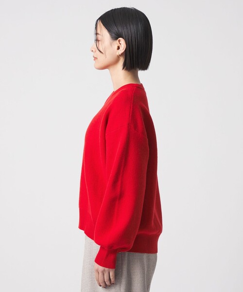A DAY IN THE LIFE UNITED ARROWS（アデイインザライフユナイテッドアローズ）の「スムース クルーネックニット＜A DAY IN THE LIFE＞（ニット/セーター・レディース・ナチュラル/グレー系/ブラック/レッド/イエロー/ケリーグリーン・FREE）」の14枚目の写真