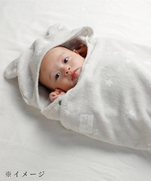 Hoppetta（ホッペッタ）の「【Hoppetta(ホッペッタ)】バスポンチョ＆チャームハンカチ シャンピニオン ギフトセット（ベビーギフト・キッズ・マルチ・ONE SIZE）」の15枚目の写真